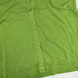 JOHN SMEDLEY イギリス製 シーアイランドコットン カーディガン ライトグリーン レディース ジョンスメドレー【中古】5-0824M∞