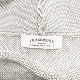 FRAMeWORK リネンニット 七分袖 カーディガン ベージュ レディース フレームワーク【中古】5-0811M◎