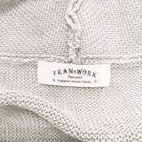 FRAMeWORK リネンニット 七分袖 カーディガン ベージュ レディース フレームワーク【中古】5-0811M◎