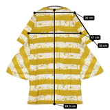 marble sud ムーミン MOOMIN 五分袖 ボーダーTシャツワンピース チュニック イエロー ホワイト レディース マーブルシュッド【中古】5-0806S♪