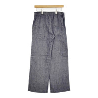style+confort リネン シャンブレー イージーパンツ 301-44530 サイズ2 パンツ ネイビー レディース スティールエコンフォール【中古】5-0905M♪