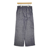 style+confort リネン シャンブレー イージーパンツ 301-44530 サイズ2 パンツ ネイビー レディース スティールエコンフォール【中古】5-0905M♪