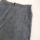 style+confort リネン シャンブレー イージーパンツ 301-44530 サイズ2 パンツ ネイビー レディース スティールエコンフォール【中古】5-0905M♪