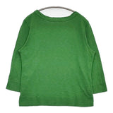 45R/45rpm 七分袖 コットン カットソー グリーン レディース フォーティーファイブアールピーエム【中古】5-1109M∞