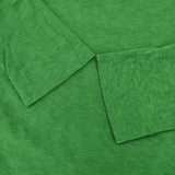 45R/45rpm 七分袖 コットン カットソー グリーン レディース フォーティーファイブアールピーエム【中古】5-1109M∞