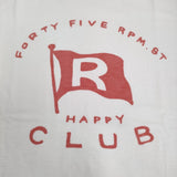 45R/45rpm ロゴ サイズ3 半袖Ｔシャツ カットソー ホワイト レディース フォーティーファイブアールピーエム【中古】5-0806S♪