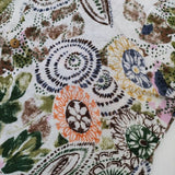 45R/45rpm 総柄コットン カーディガン マルチカラー レディース フォーティーファイブアールピーエム【中古】5-1109M∞