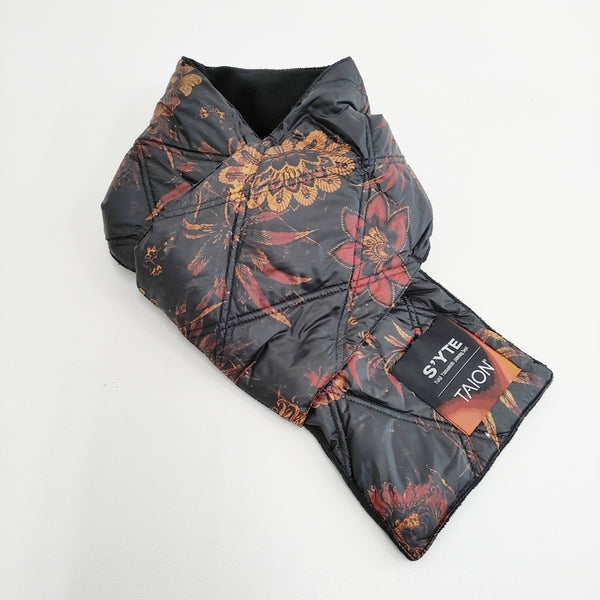 s'yte Yohji Yamamoto/TAION キルティングスカーフ ダウンマフラー 羽毛 マフラー ブラック ブラウン レディース サイトヨウジヤマモト/タイオン【中古】5-1111T◎