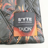 s'yte Yohji Yamamoto/TAION キルティングスカーフ ダウンマフラー 羽毛 マフラー ブラック ブラウン レディース サイトヨウジヤマモト/タイオン【中古】5-1111T◎