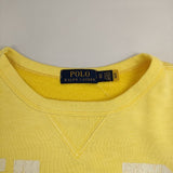 POLO RALPH LAUREN カレッジロゴ　裏起毛 XS トレーナー スウェット イエロー メンズ ポロ・ラルフローレン【中古】5-1023T∞