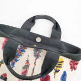 FEILER フェザー柄 トートバッグ アイボリー レディース フェイラー【中古】5-1015G∞