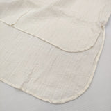 AQUELLOS OJOS VERDES BISHU サイズL Vネック レーヨンコットンリネン ワンピース ホワイト レディース アケヨスオホスヴェルデス【中古】5-1018M♪