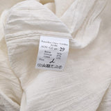 AQUELLOS OJOS VERDES BISHU サイズL Vネック レーヨンコットンリネン ワンピース ホワイト レディース アケヨスオホスヴェルデス【中古】5-1018M♪