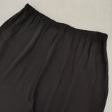 CHAOS ch205168er-03 シルクストレッチ ワイドイージー パンツ ブラック レディース カオス【中古】5-1109M∞