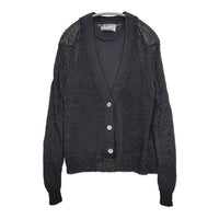 CHAOS ピールコットンニットセット 定価35200円 カーディガン タンクトップ アンサンブル 25SS ブラック レディース カオス【中古】5-0731M♪