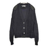 CHAOS ピールコットンニットセット 定価35200円 カーディガン タンクトップ アンサンブル 25SS ブラック レディース カオス【中古】5-0731M♪