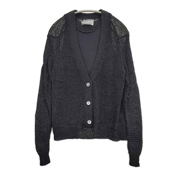 CHAOS ピールコットンニットセット 定価35200円 カーディガン タンクトップ アンサンブル 25SS ブラック レディース カオス【中古】5-0731M♪