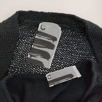 CHAOS ピールコットンニットセット 定価35200円 カーディガン タンクトップ アンサンブル 25SS ブラック レディース カオス【中古】5-0731M♪
