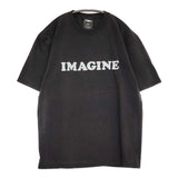WORN FREE 新品 ヨーコ・オノ Tシャツ IMAGINE WFR-VTG-000010 半袖Ｔシャツ カットソー ブラック ユニセックス ウォーンフリー【中古】5-0806S♪