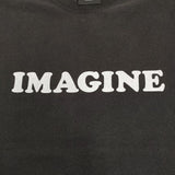 WORN FREE 新品 ヨーコ・オノ Tシャツ IMAGINE WFR-VTG-000010 半袖Ｔシャツ カットソー ブラック ユニセックス ウォーンフリー【中古】5-0806S♪