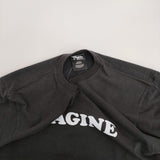 WORN FREE 新品 ヨーコ・オノ Tシャツ IMAGINE WFR-VTG-000010 半袖Ｔシャツ カットソー ブラック ユニセックス ウォーンフリー【中古】5-0806S♪