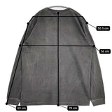 GOOD ROCK SPEED Michael Jackson マイケルジャクソン スリラー XL 加工 長袖Ｔシャツ カットソー ロンＴ チャコールグレー メンズ グッドロックスピード【中古】5-1201M∞