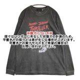 GOOD ROCK SPEED Michael Jackson マイケルジャクソン スリラー XL 加工 長袖Ｔシャツ カットソー ロンＴ チャコールグレー メンズ グッドロックスピード【中古】5-1201M∞