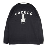 COCOLOBLAND ココロブランド コットン L 長袖Ｔシャツ カットソー ロンＴ ブラック メンズ【中古】5-1201M∞