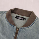 INCOMPLETE TOKYO インコンプリートトウキョウ デニム ジップアップ ベスト ブルー メンズ【中古】5-1201M∞