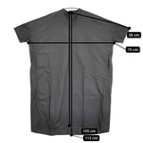 mizuiro-ind スキッパーシャツワンピース コットン ドロップショルダー ワンピース ブラック レディース ミズイロインド【中古】5-0806S♪