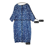 mina perhonen aalto コットン ss3069 サイズ38 ワンピース ブルー ホワイト レディース ミナペルホネン【中古】5-0731S♪