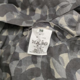 mina perhonen aalto コットン ss3069 サイズ38 ワンピース グレー ホワイト レディース ミナペルホネン【中古】5-0731S♪