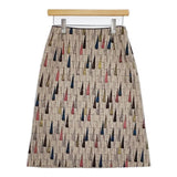 mina perhonen mina時代 sunny rain ウール スカート ベージュ マルチカラー レディース ミナペルホネン【中古】5-1004T∞