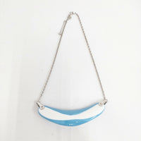 ISSEY MIYAKE 陶器 アクセサリー ネックレス ブルー レディース イッセイミヤケ【中古】5-0819G◎