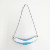 ISSEY MIYAKE 陶器 アクセサリー ネックレス ブルー レディース イッセイミヤケ【中古】5-0819G◎