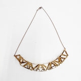 ISSEY MIYAKE 1325. チタニウム チタン TITANIUM 定価24000円 アクセサリー ネックレス ゴールド レディース イッセイミヤケ1325.【中古】5-0819G◎