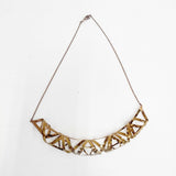 ISSEY MIYAKE 1325. チタニウム チタン TITANIUM 定価24000円 アクセサリー ネックレス ゴールド レディース イッセイミヤケ1325.【中古】5-0819G◎