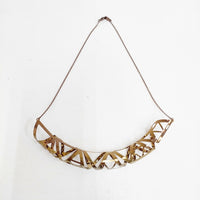 ISSEY MIYAKE 1325. チタニウム チタン TITANIUM 定価24000円 アクセサリー ネックレス ゴールド レディース イッセイミヤケ1325.【中古】5-0819G◎