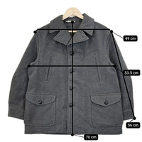 45R/45rpm コットンフランネルのPブルゾン MEN（トップ）定価11万円 サイズ2 ジャケット グレー メンズ フォーティーファイブアールピーエム【中古】5-1007A◆