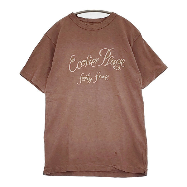 45R/45rpm サイズ3 半袖Ｔシャツ カットソー ブラウン レディース フォーティーファイブアールピーエム【中古】5-0809S♪