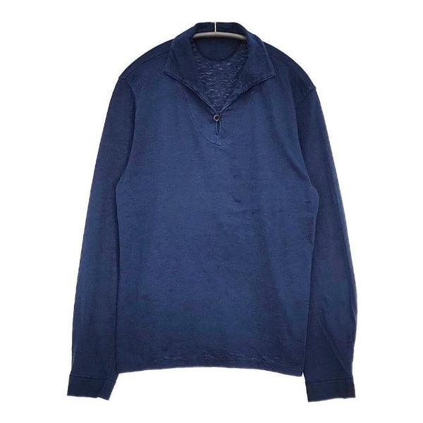 45R/45rpm インディゴ ポロ カットソー ネイビー レディース フォーティーファイブアールピーエム【中古】5-1109M∞