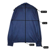 45R/45rpm インディゴ ポロ カットソー ネイビー レディース フォーティーファイブアールピーエム【中古】5-1109M∞