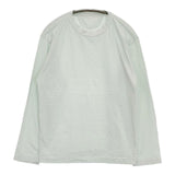 45R/45rpm 天竺 コットン 長袖Ｔシャツ カットソー ロンＴ ブルーグリーン レディース フォーティーファイブアールピーエム【中古】5-1109M∞