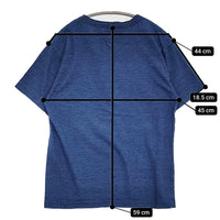 45R/45rpm Vネック インディゴ サイズ2 半袖Ｔシャツ カットソー ブルー レディース フォーティーファイブアールピーエム【中古】5-0806S♪