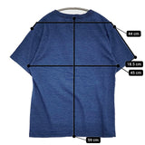 45R/45rpm Vネック インディゴ サイズ2 半袖Ｔシャツ カットソー ブルー レディース フォーティーファイブアールピーエム【中古】5-0806S♪