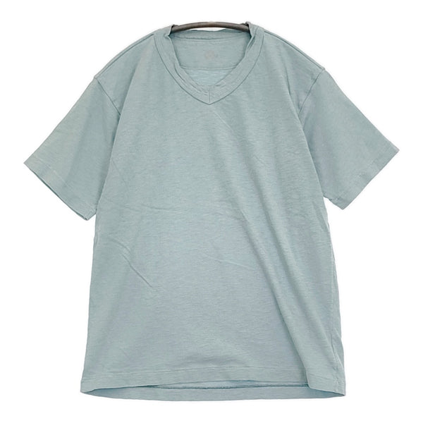 45R/45rpm Vネック 無地 サイズ3 半袖Ｔシャツ カットソー ライトブルー レディース フォーティーファイブアールピーエム【中古】5-0806S♪