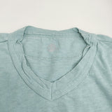 45R/45rpm Vネック 無地 サイズ3 半袖Ｔシャツ カットソー ライトブルー レディース フォーティーファイブアールピーエム【中古】5-0806S♪