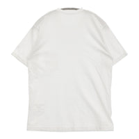 45R/45rpm ポケット付き サイズ2 無地 半袖Ｔシャツ カットソー ホワイト レディース フォーティーファイブアールピーエム【中古】5-0809S♪