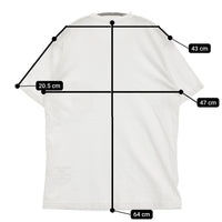45R/45rpm ポケット付き サイズ2 無地 半袖Ｔシャツ カットソー ホワイト レディース フォーティーファイブアールピーエム【中古】5-0809S♪