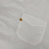 45R/45rpm 先染めダンプの908オーシャンプル コンチョボタン 定価27500円 長袖シャツ ホワイト レディース フォーティーファイブアールピーエム【中古】5-1113M∞